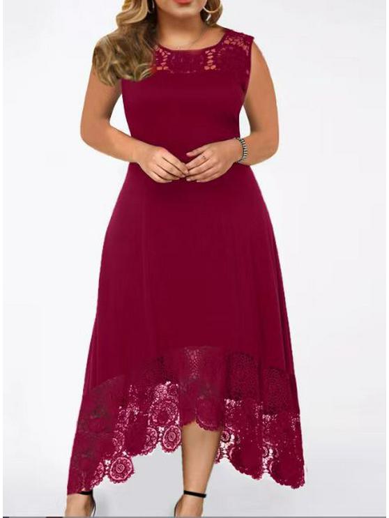 2025 Damen Übergröße Off-Shoulder Bedrucktes Kleid mit Rundhalsausschnitt - Neuer Heißer Verkaufsstil