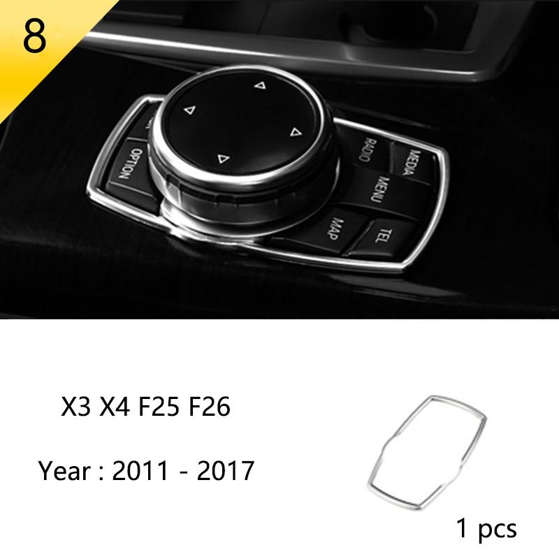 BBJS7 Accessories for BMW X3 X4 F25 F26 Car Inner Gearshift Air Conditioning CD Panel Door Armrest Cover Trim Decorative Car Stickers
