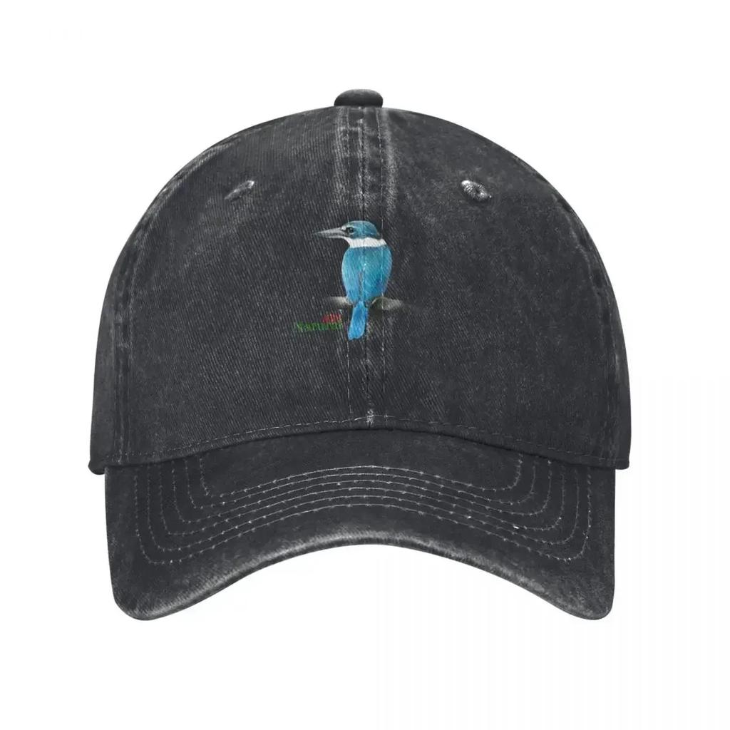 White-collared Kingfisher Baseball Cap hard hat Golf Cap Gentleman Hat Women's Hats Men's