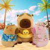 Summer Style Capybara Kapibara Doll Doll Doll Plush Toy Throw Pillow Birthday Gift Rag Doll Girl