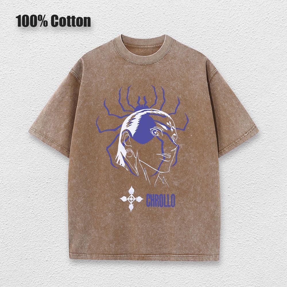 Anime Vyprané Tričko Hunter x Hunter Potisk Retro Harajuku Styl Top pro Muže Ženy Ležérní Streetwear Unisex