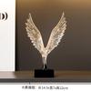 Abstract Gold Eagle Decoration Beautifully Resin Angel Wing Craftwork Sculpture Ornament Angel Wing Statue Home Decor Figurine