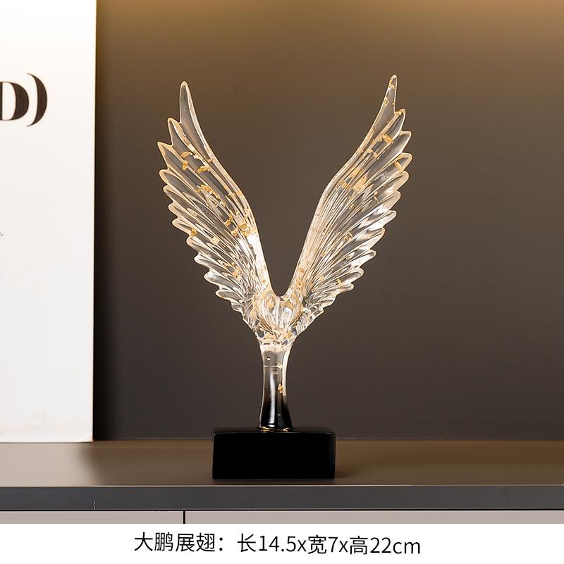 

Abstract Gold Eagle Decoration Beautifully Resin Angel Wing Craftwork Sculpture Ornament Angel Wing Statue Home Decor figurine