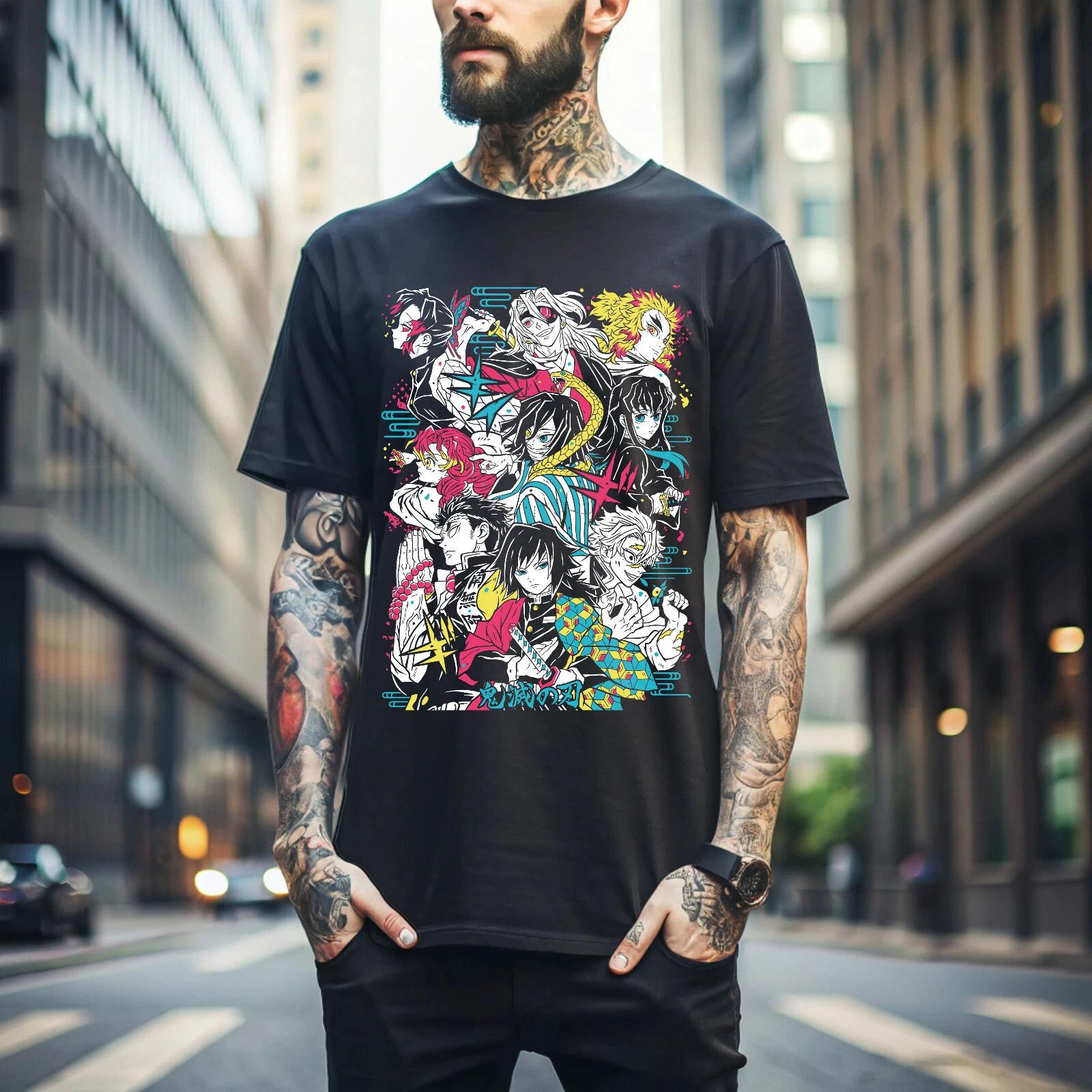 

MENS WOMENS Hashira Demon Slayer T-Shirt Kimetsu No Yaiba Tengen black Anime Gift Shirt 034 2XL