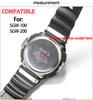 Resin Watchband Suitable For SGW-100 SGW100 Men's Sports Waterproof Rubber Watch Strap Watch Accessories Wristband Bracelet