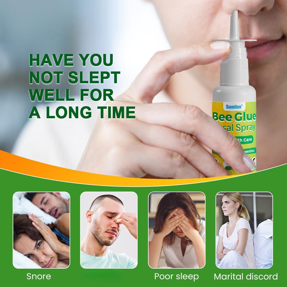 Sumifun 20/40/100 ML Bee Nasal Congestion Pump Mist Spray All-Natural Fresh Scent Chronic Spray Nose Care Health Care Anti-snoring Improve Sleep