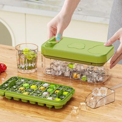 Lebensmittelechte Eiswürfelform Box Silikon Eisform Tablett Whiskey Eiswürfelformen Sommer