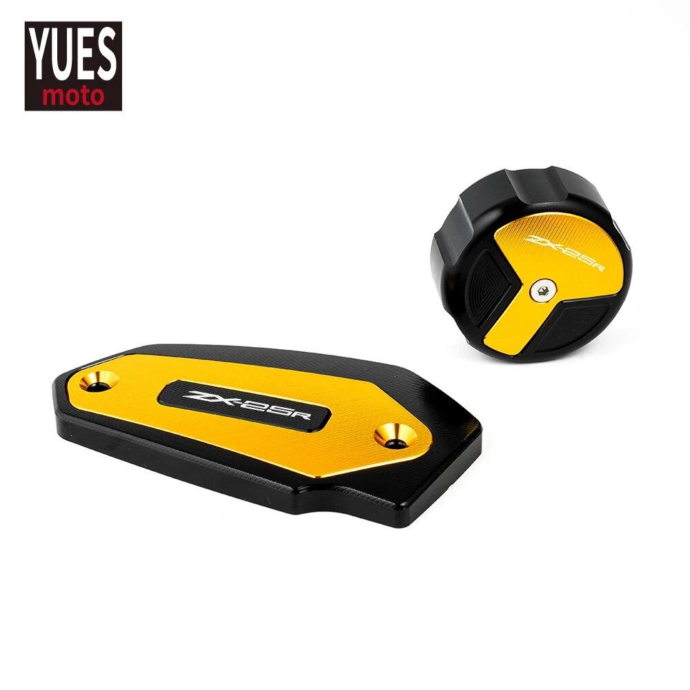 Motocyklové příslušenství CNC Přední a zadní válec brzdové kapaliny Hlavní kryt víčka nádržky pro Kawasaki ZX25R ZX 25R