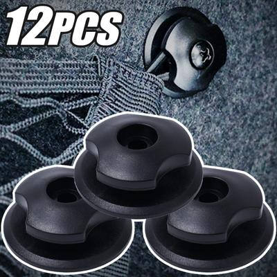 Ganchos para Red de Maletero de Coche Gancho Universal para Red de Equipaje de Automóvil Sujetador de Lona para Lluvia Gancho de Fijación para Bolsa de Red de Carga con Tornillo Cinta Adhesiva
