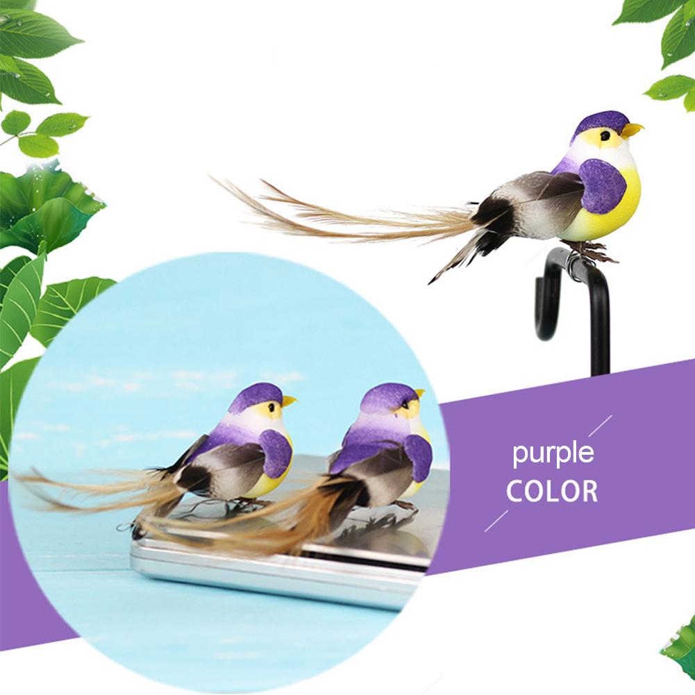 12pcs Small Fake Birds for Crafts, Bird Figures Cute Animal Model Ature Bird Figurines Tiny Bird Figurines Tree Binding Artificial Bird Decor