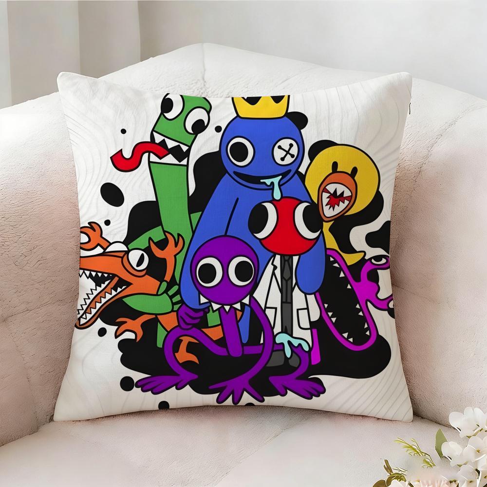 Rrainbow Anime Friends Pillow Case Pillowcase Doublesided Printed Sofa Cushion Bedroom Headboard Pillow