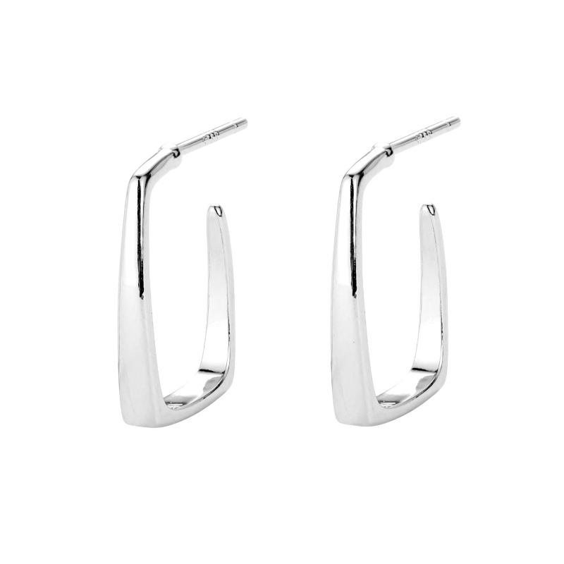 Simple Design Geometric Square Line Earrings Temperament Commuting Temperament Earrings Light Luxury