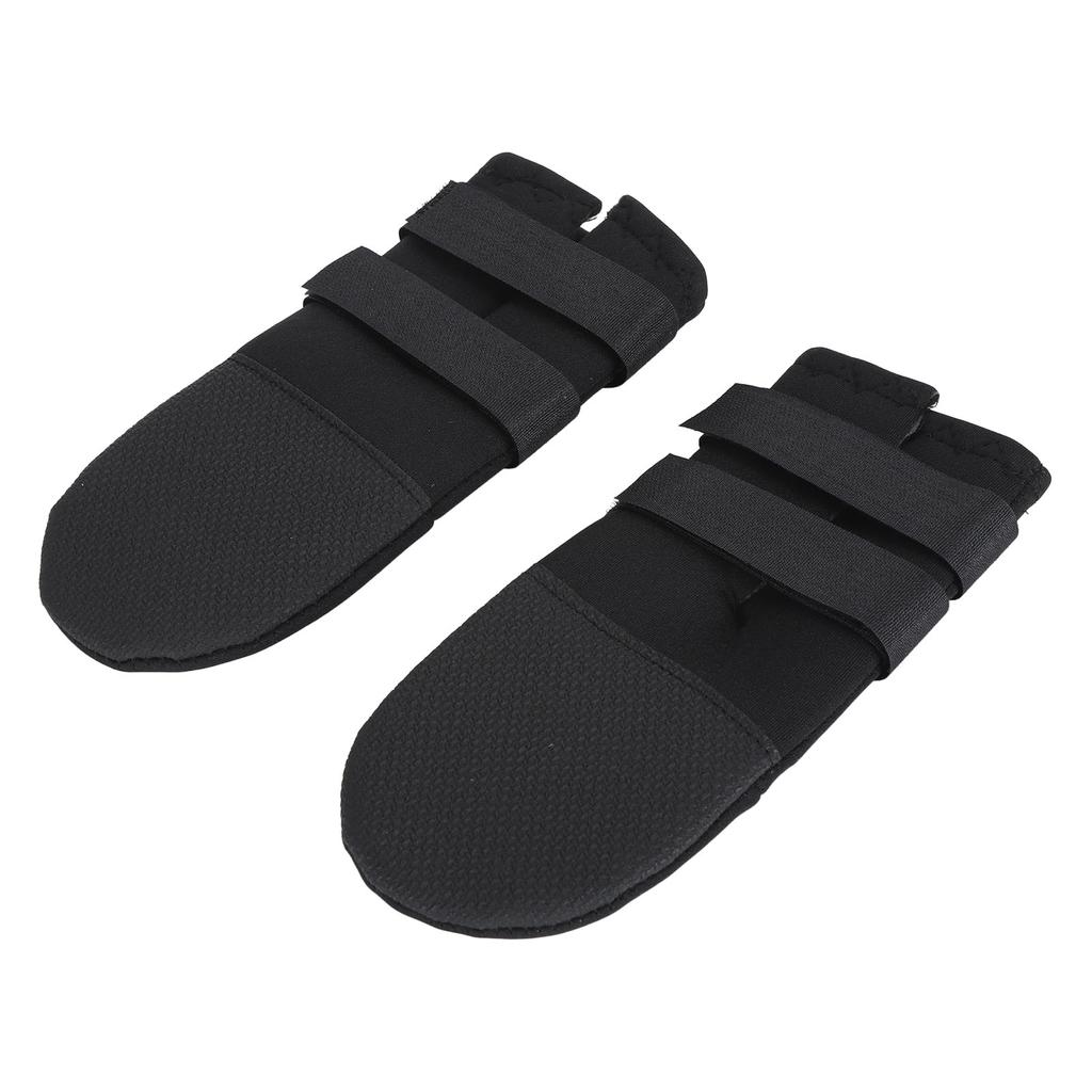 2pcs Rubber Paw Protector Anti Slip Waterproof Dog Boots Adjustable Dog Foot Cover Soft Dog Shoes