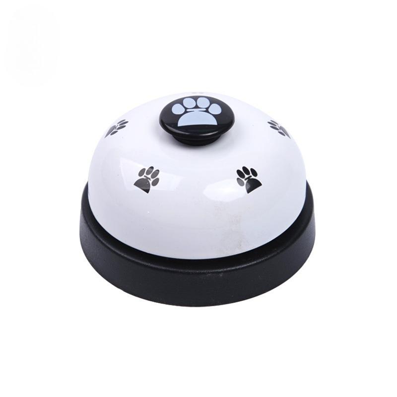 Pet Toy Training Called Dinner Small Bell Footprint Ring Dog Toys for Teddy Puppy Pet