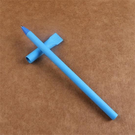 10 ks 0,7mm kuličkové pero Přírodní sulfátový papír Hladký obal na vytahování na psaní Různé barvy Ekologické školní potřeby pro reklamní pera