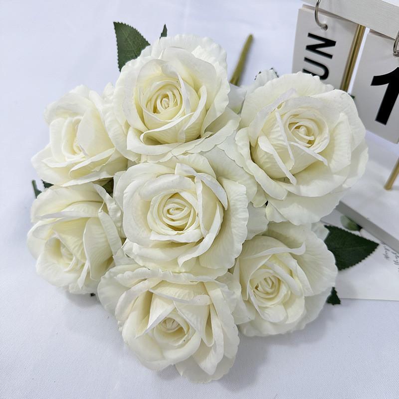 Rose Flower Artificial Wedding Hotel Restaurant Desktop Ornament Room Decoration