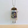 DIY Wooden Robot Pendant Necklace Unisex Clavicle Chain Punk Chokers for Women