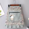 1Pcs Kitchen Sleeveless Apron Household Polyester Cooking Apron With Pocket Clothes Protection For Barber Painter Chef
