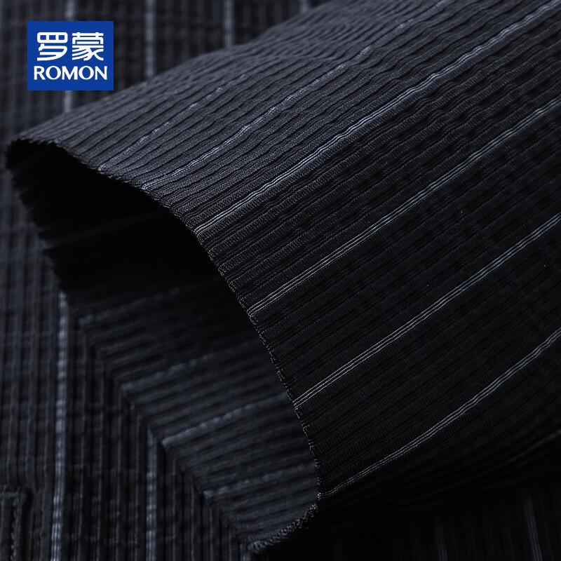 ROMON Men's Autumn/Winter Striped Knit Suit Jacket