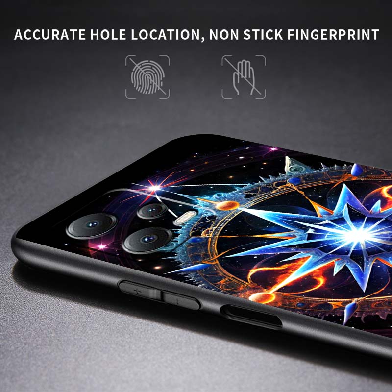 Cosmic Starry Sky Pattern Phone Case For Xiaomi Redmi Note 15 14 13 12 12S 11E 11 11S Pro Plus 4G 5G Black Soft TPU