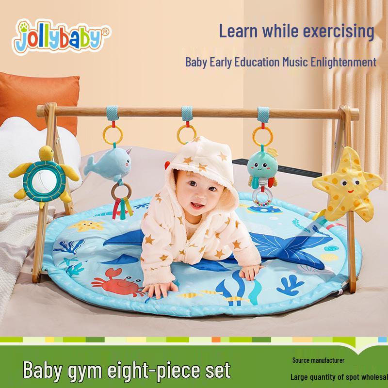 

Jollybaby Деревянный музыкальный детский развивающий коврик