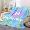 1PC Huntrix Logo Blanket Soft Warm All Season Throw for Sofa, Bed, Car, Office Vibrant Colorful Design, Durable & Cozy Gift