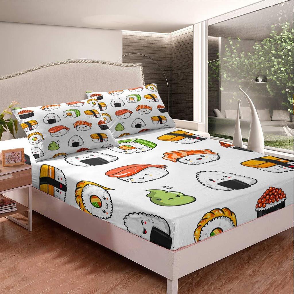 Football Pattern Mattress Three-Piece Digital Printing Mattress Bedding Set Adult Children