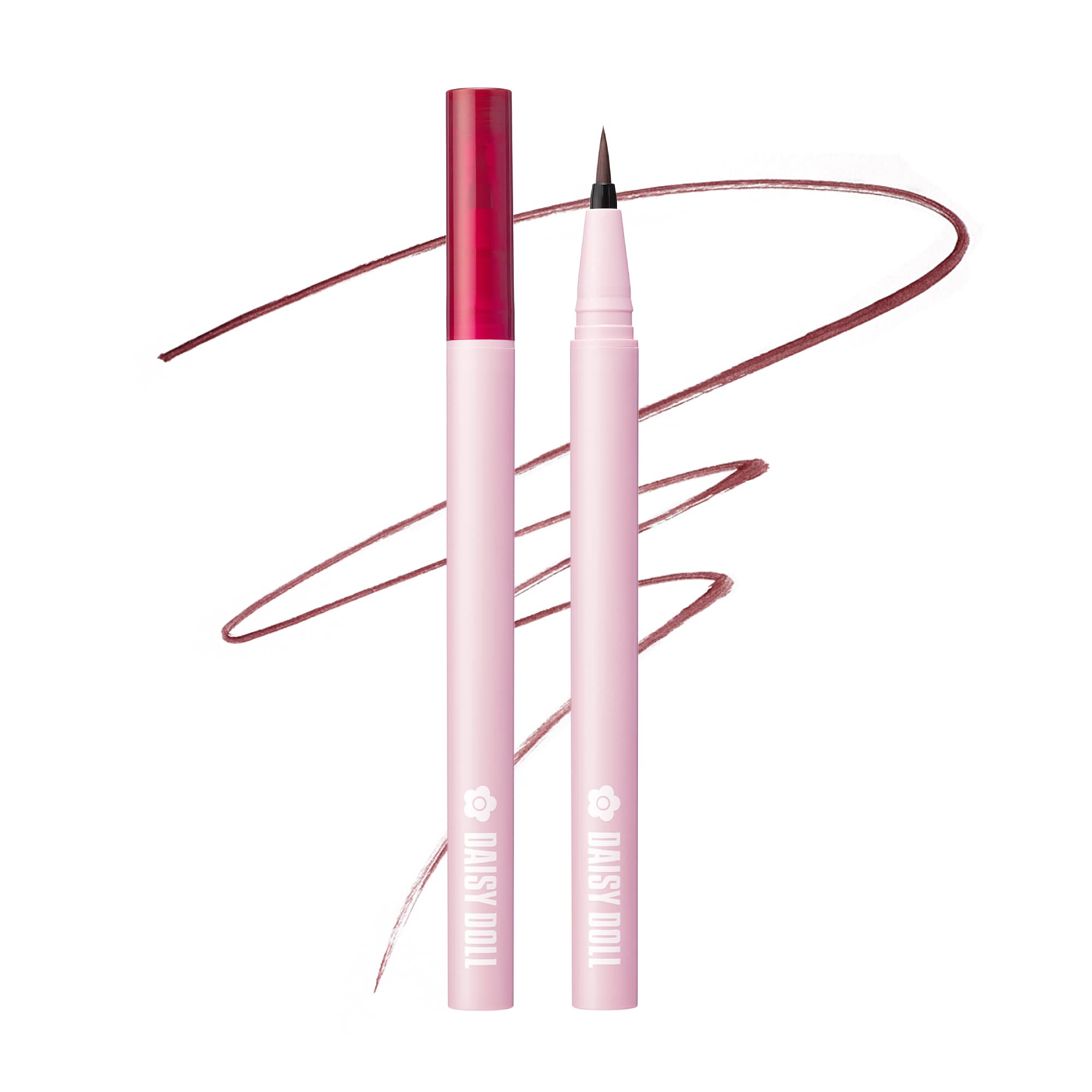 

DAISY DOLL by MARY QUANT Long Lasting Eyeliner R-01 Burgundy 0.5ml, Ultra-fine brush, Quick-drying, Removes with warm water