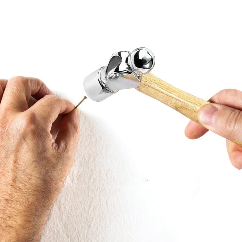 Wooden Handle Round Head Hammer Jewellery Making Accessories Tools Jewellery Mini Hammers Hunting Hammer for Craft