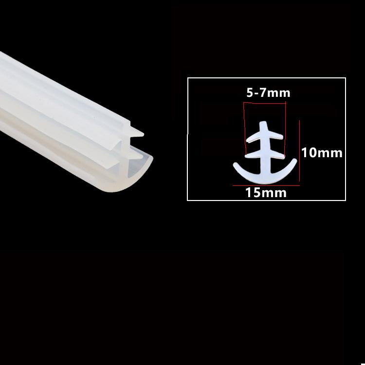 

T Shape Silicone Sealing Strip Rubber Weatherstrip T-type Ditch Cover Decorative Kitchen Slit Strip Waterproof Heat Resistant 1 Meter