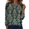 Camicie a maniche lunghe da donna T-shirt grafiche con stampa carina camicette Casual taglie forti Top basic Pullover