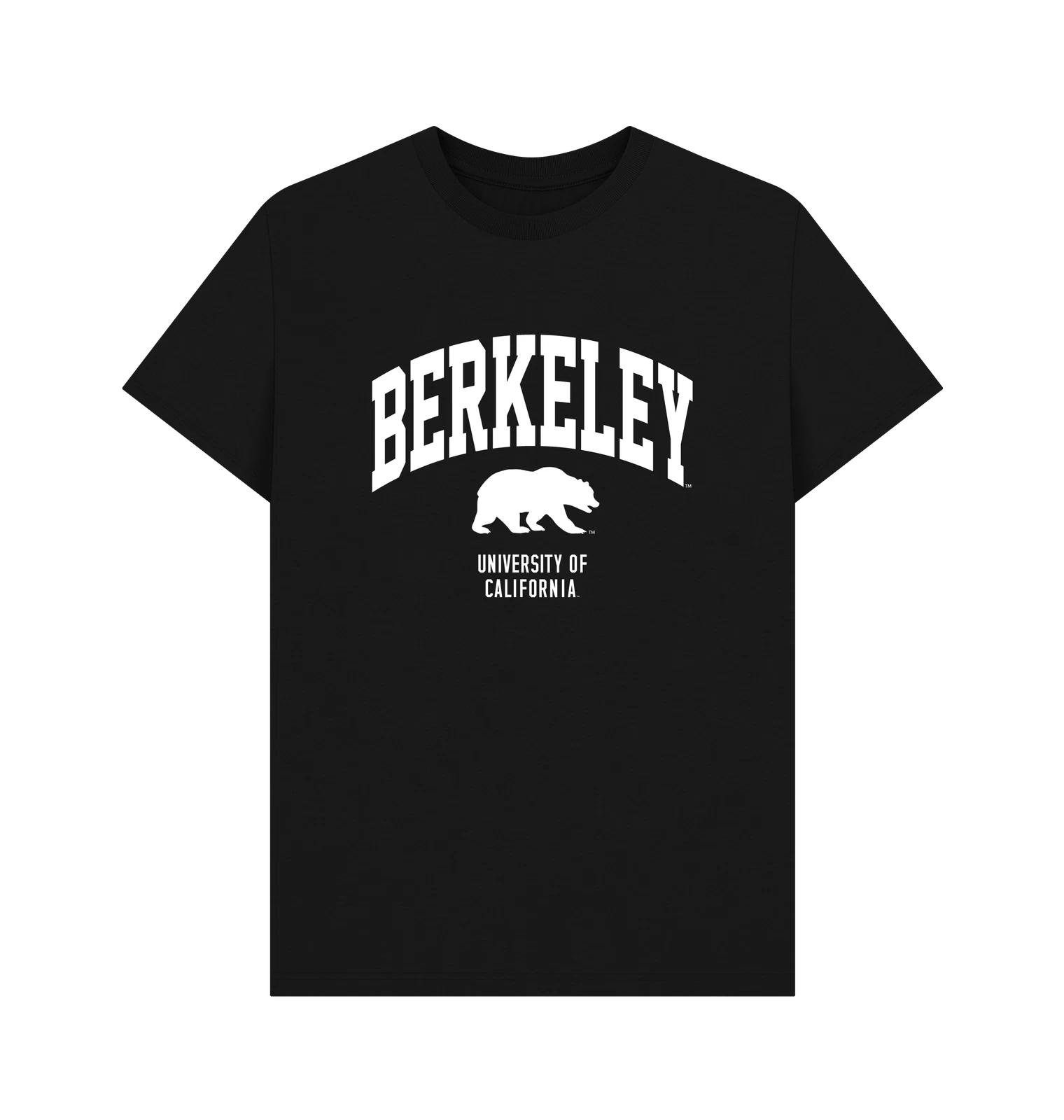 PREMIUM OFFICIAL Berkeley University Berkeley Bear Unisex Black T-Shirt S