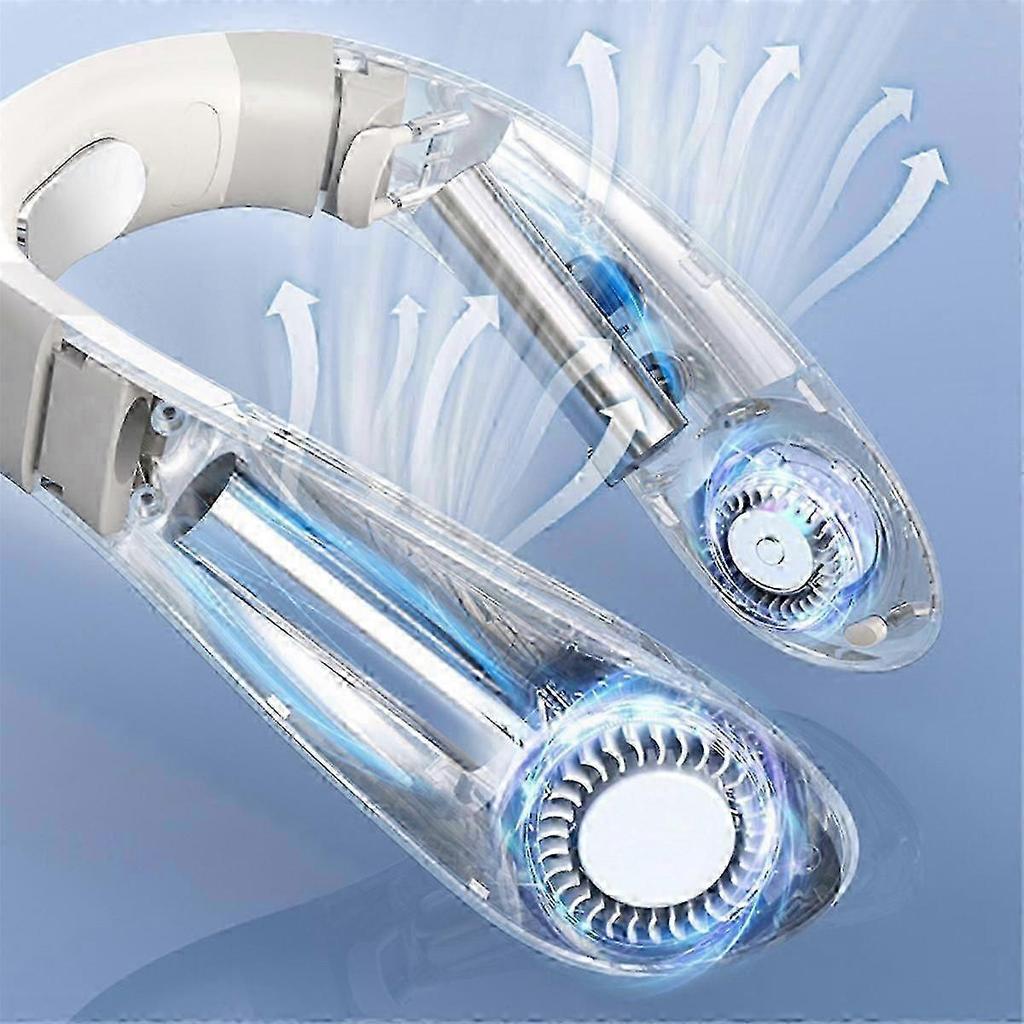 Aire Acondicionado AC Portátil Recargable de 8000mAh Ventilador de Cuello Refrigerador B-jc