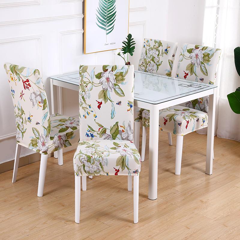 Dining Room Chair Slipcover Stretch Dining Chair Cover Parsons Seat Cover Stretch Chair Cover For Dining Room Kitchen 1/2/4/6Pcs