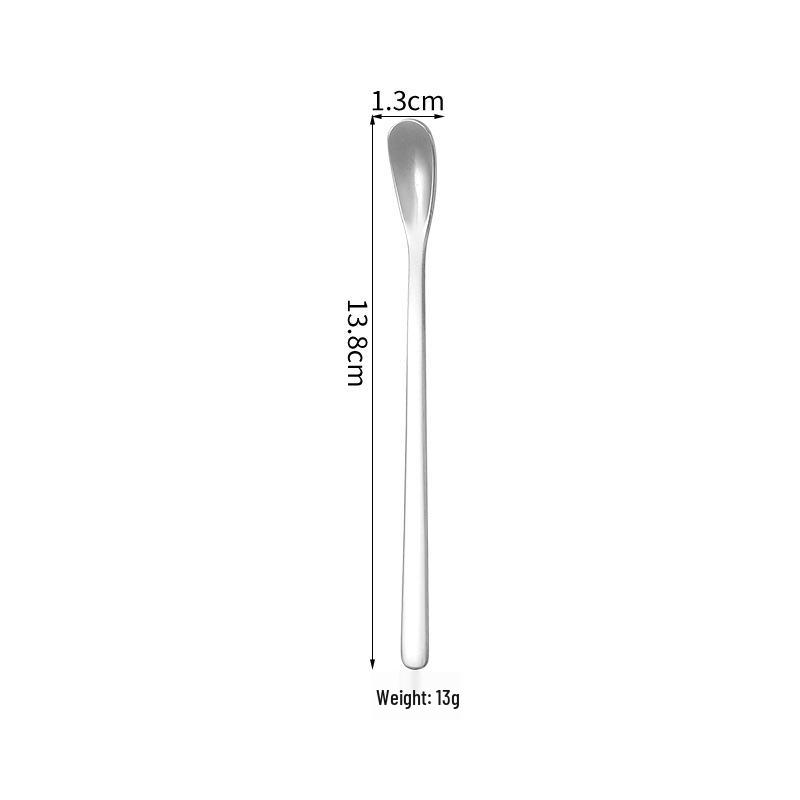 Stainless Steel Long Handle Spoon for Melon Seeds, Coffee, Dessert, Ice, and Tea