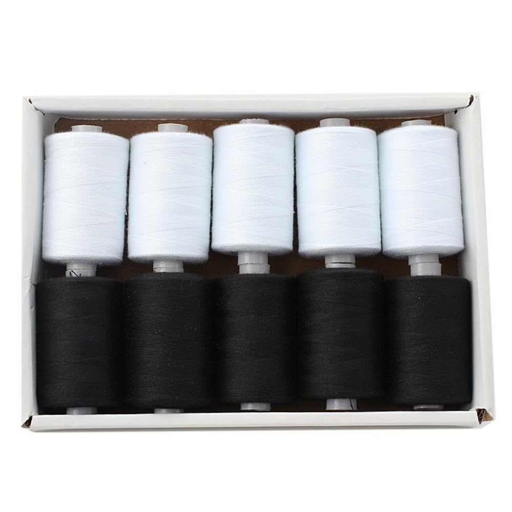 

ideamall Sewing Thread Set, Hand Sewing Thread, Standard Mixed Colors (White/Black)