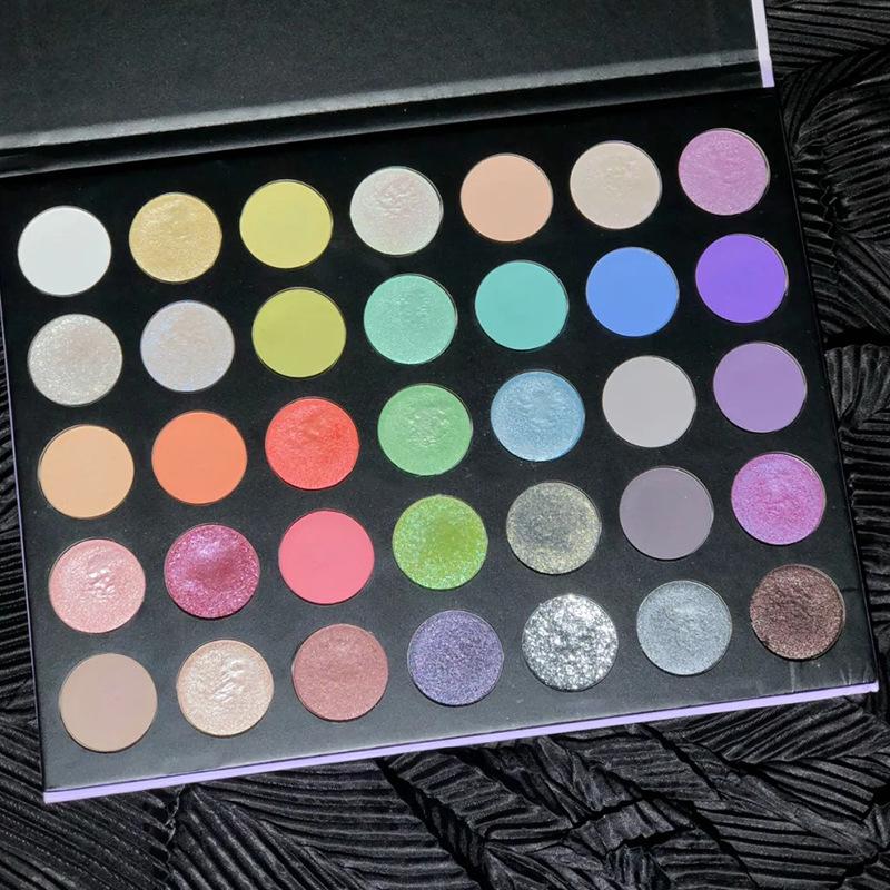 

Палетка теней для век MGL Icebound Wonderland 35 цветов: Яркие макаронные косплей-оттенки для смелых европейских и американских образов