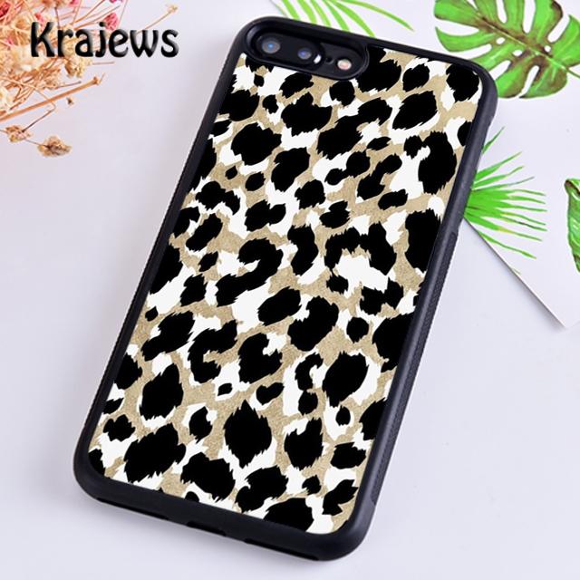 Krajews Leopard print Pattern Tiger Phone Case Cover For iPhone 17 Air 16 15 14 plus 12 13 pro max coque Fundas