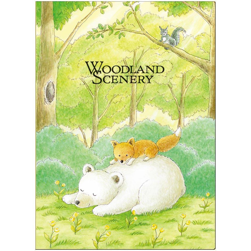 Nakabayashi Pocket Album, 5 Volumes, L Size, 480 Pages, Woodland Scenery, 5PL-480-1