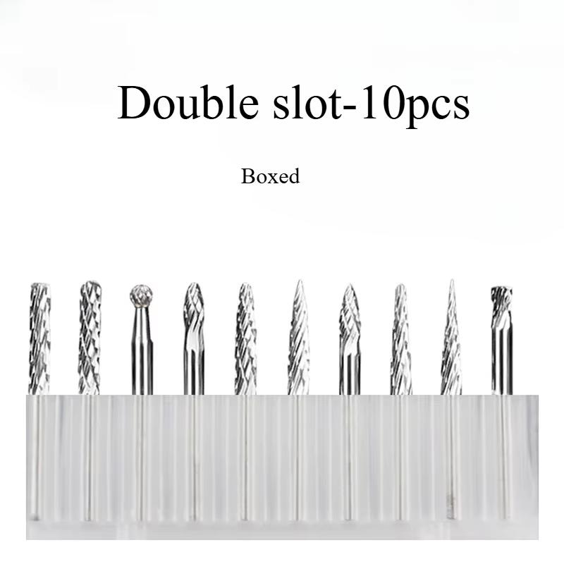 10/1pcs Tungsten Carbide Rotary File hard alloy rotary bur Drill Bit engraving cutter 3mm shank Grinding Head