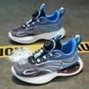 Boys' shoes 2025 spring new primary school children's leather surface waterproof soft sole non-slip explosive sports running shoes