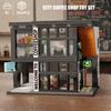587PCS Building Blocks Toy City Street View Coffee Shop Miniature Learning Playthings Fitting Others Blocks Sets Christmas Gifts