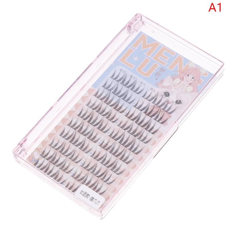 Diy Clusters Eyelash Extension Mix Dovetail Individual Lashes Volume False Eyelashes Natural Segmented Eyelash Bundles Makeup