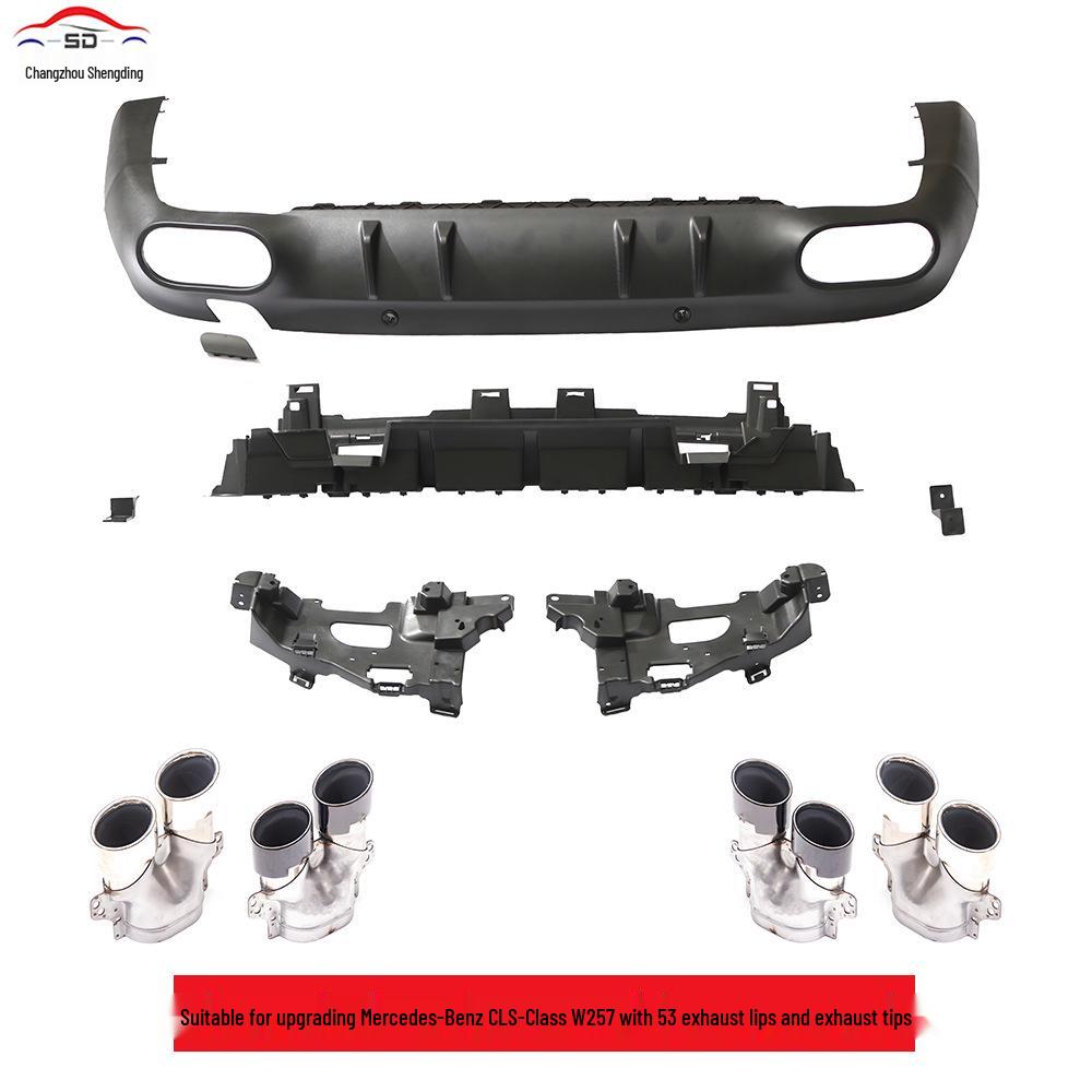 Compatible with 2018+ Mercedes-Benz CLS-Class W257: Upgrade To 53/63 Exhaust Tips and Tailpipes. Quality Assured.