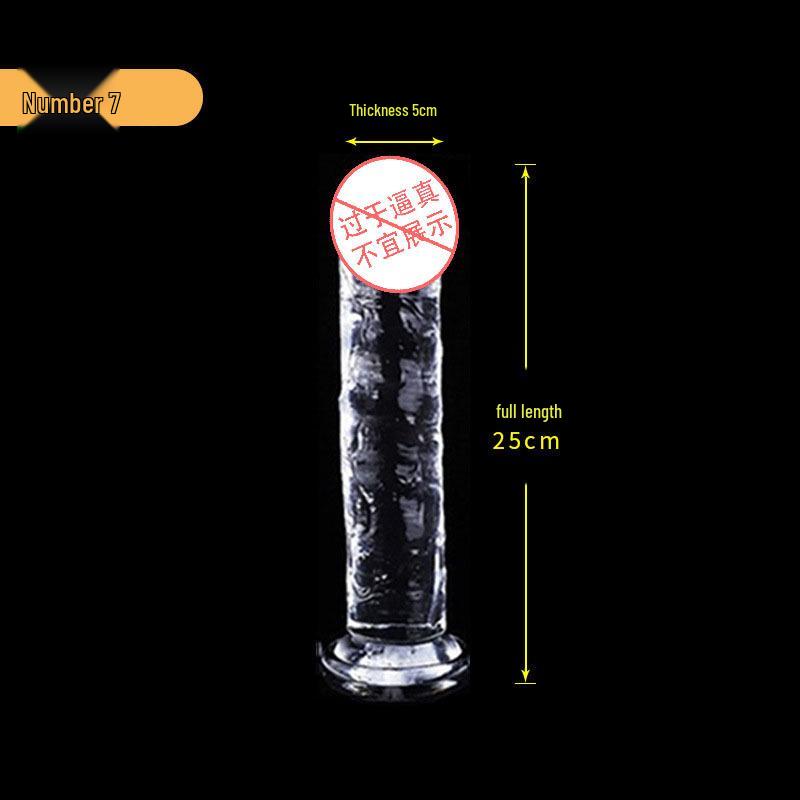 Yongai Crystal Transparent Simulated Dildo for Adults