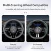 Suitable for Mercedes-Benz Breathable Holes Leather Steering Wheel Cover Segmented Quick Release Design Non-Slip and Durable E Class S C a Glc Suv