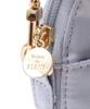 Maison de Fleur Women's Grayish Blue Shoulder Bag with Tulle Handle and Rhinestones (EC Exclusive)