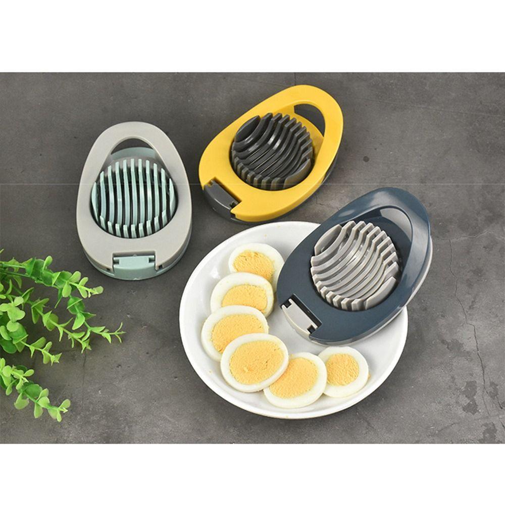 Stainless Steel Wire Boiled Egg Slicer Wide Handle Comfortable Grip Strawberry Cutter Easy To Clean Multipurpose