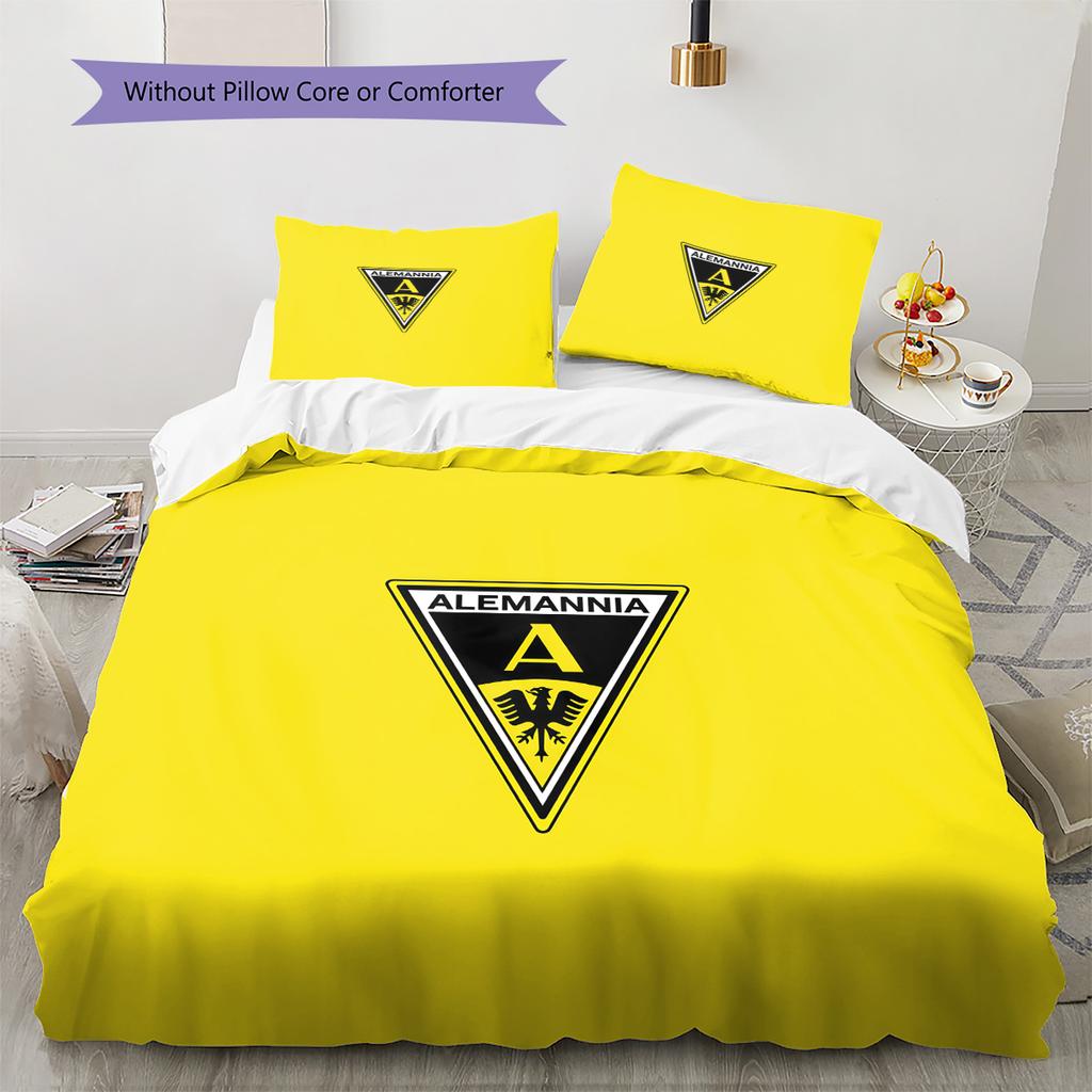 Alemannia Pattern Bedding Quilt Set  Home Decoration  Gift (1 * duvet cover + 2 * pillowcase  without core)