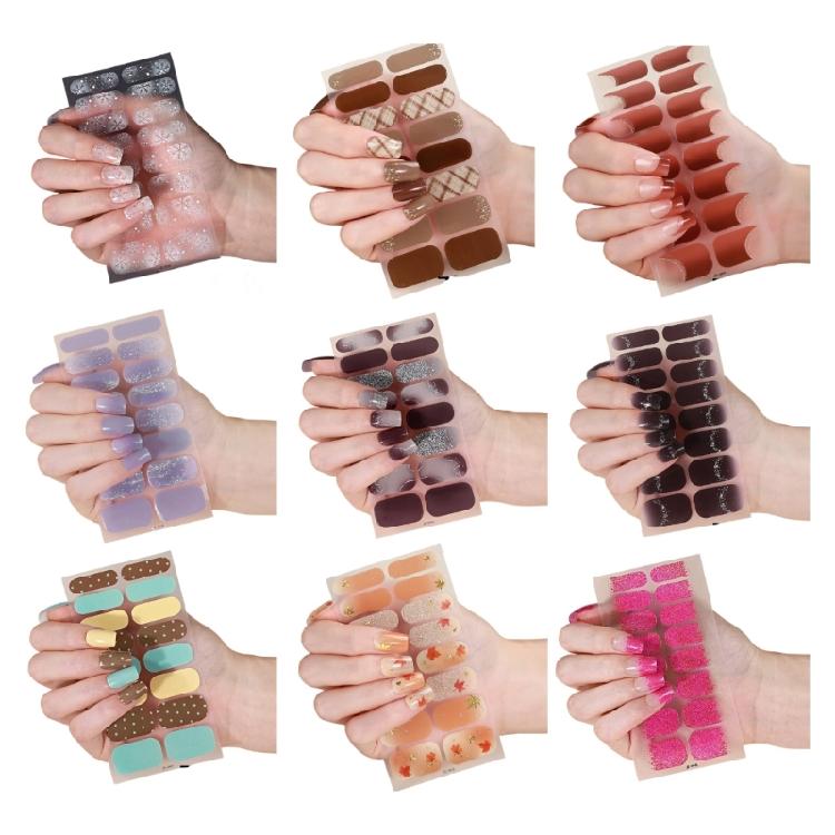 Fast Polish Decals Scratch Proof Wraps Nail Strips for Daily Wear Fashion Individual Chip Resistant, Long Lasting
